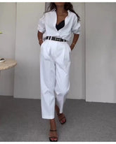 Fall casual lapel professional suit woman