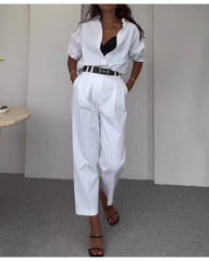 Fall casual lapel professional suit woman