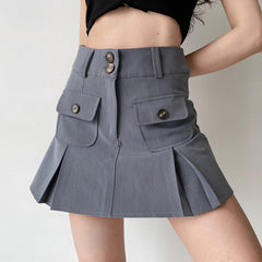 Raquelle Pleated Pocket Skirt