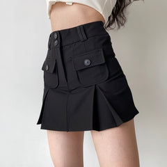 Raquelle Pleated Pocket Skirt