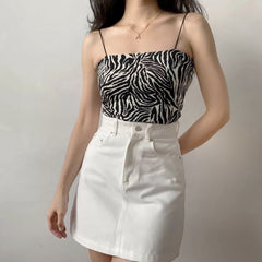 Lookbook Denim Skirt // White ~ HANDMADE