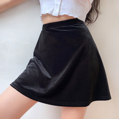 Ruby Velvet Skirt ~ HANDMADE