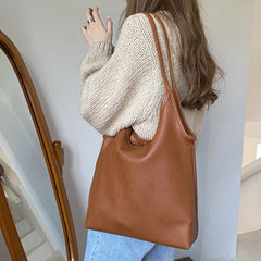 3 Colors Simple Literature Shoulder Bag