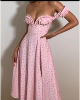 Printed sleeves casual holiday dress