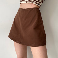 Timeless Retro Brown Skirt ~ HANDMADE