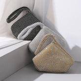 Rhinestone mine evening bag with hand-held banquet bag