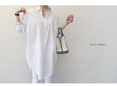 Loose Comfortable BF White Shirt