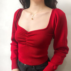 Oxford Knit Sweater ~ HANDMADE // Red