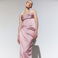 Alyssa Heart Diamond Satin Dress