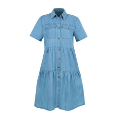 Summer New Vintage Asymmetric Falbala Dress