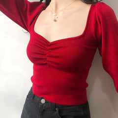 Oxford Knit Sweater ~ HANDMADE // Red