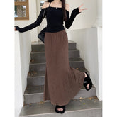 Women Retro Loose Literary Skirt