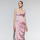 Alyssa Heart Diamond Satin Dress