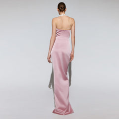 Alyssa Heart Diamond Satin Dress
