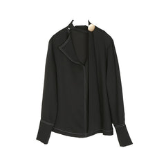 White Cropped Off-The-Shoulder Shirt