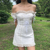 Anabelle Eyelet Milkmaid Dress