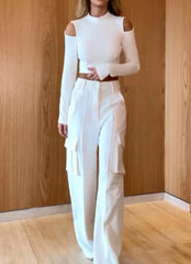 Fall strapless slim-fit suit woman