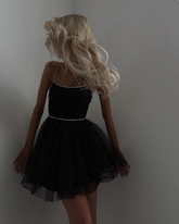 Cowl Neck A-Line Mini Dress mini dress