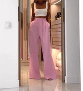 Pink and white patchwork jumpsuit