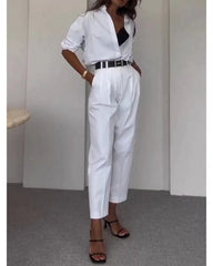 Fall casual lapel professional suit woman