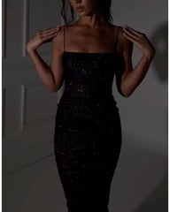 black halter with gold glitter dress