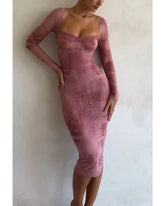 Fall strapless lace-up dress