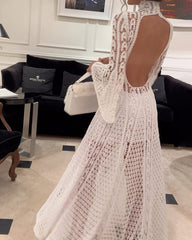 Long Sleeve Cutout Elegant Dress