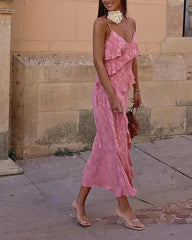 Fashion Suspender Floral Dress