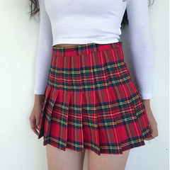School Girl Pleated Tennis Skirt