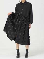 Women Stitching Irregular Short Sleeve Dress