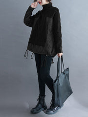 Women Loose Stitching Loose Casual Sweatshirt