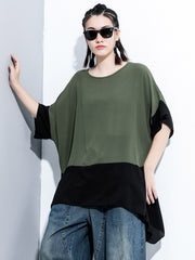 Original Irregularity Split-Joint T-Shirts Tops