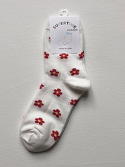 Flower Print Japanese Cute Long Socks