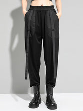 Women Solid Color Loose Casual Pants