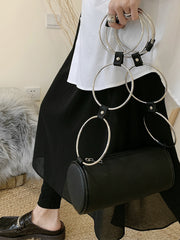 Retro Design Metal Ring Bags