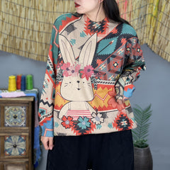 Round Neck Vintage Loose Sweater