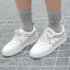 Fashion Star Beads Plain Socks