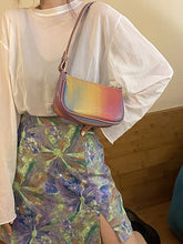 Women Gradient Contrast Color Underarm Bag