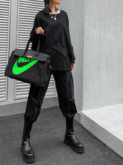 Women Loose Irregular Casual Sweatshirt