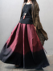 Retro Design Loose Flax Wide-Leg Pants