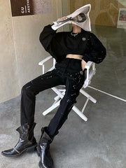 Casual Long Sleeve Round Neck Sports Suit