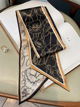 Retro Printed Long Square Scarf