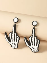 Exaggerated Skull Hand Earrings