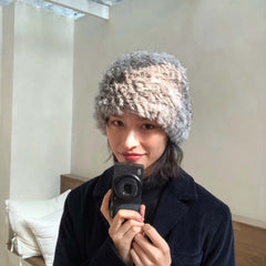 Vintage Leopard Print Plush Hat