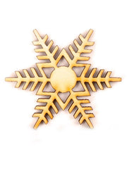 Hollow Christmas Snowflake Wood Piece For DIY Craft