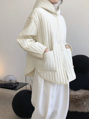 Women Hooded Loose Casual Coat