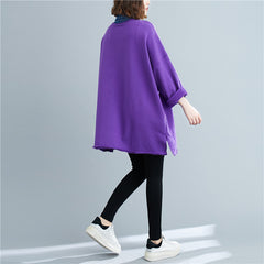 Women Splicing Pullover Casual Sweatshirt