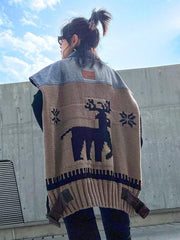 Knitting Splicing Jean Vest