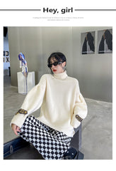 Urban Loose Lantern Sleeve Knit Sweater