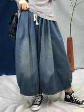 Women Drawstring Retro Loose Casual Pants